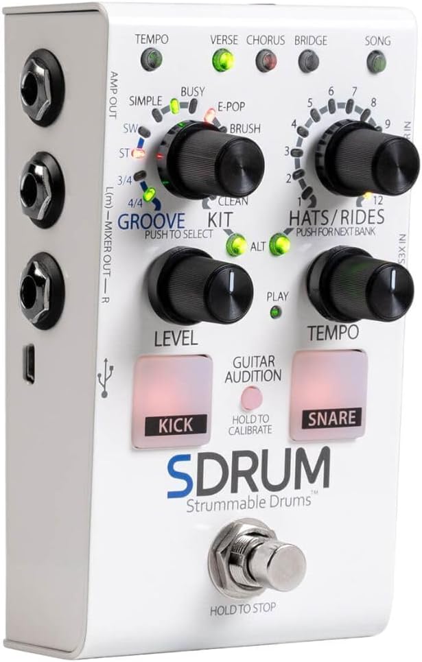 DigiTech Automatic Drum Machine Pedal Multi Effect Processor (SDRUM-U)