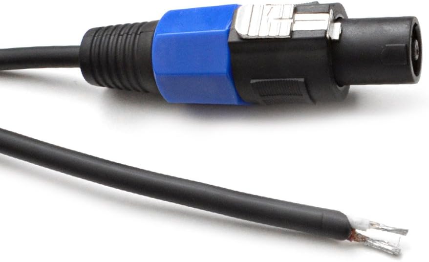 Seismic Audio - SPRW50 (4 Pack) - 50 Foot Raw Wire to Speakon Speaker Cable - 16 Guage - PA/DJ/Home Audio