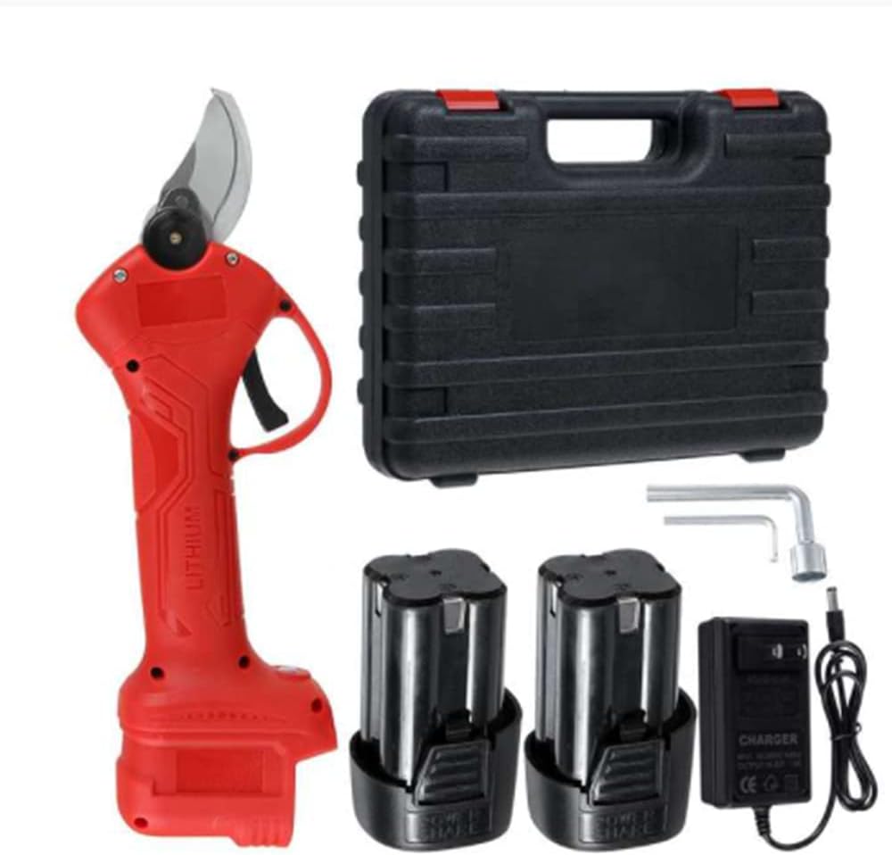 16.8V Rechargeable Electric Pruning Scissors Pruning Shears Garden Pruner Secateur Branch Cutter Cutting Tool with Battery