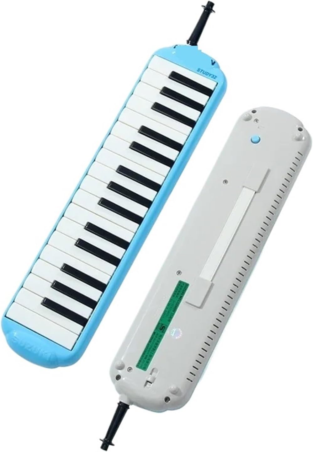 Melodica Children's Melodica 37 Keys Student 32 Keys Beginner Portable Musical Keyboard Mouth Piece Kids Piano(37 Key Green)