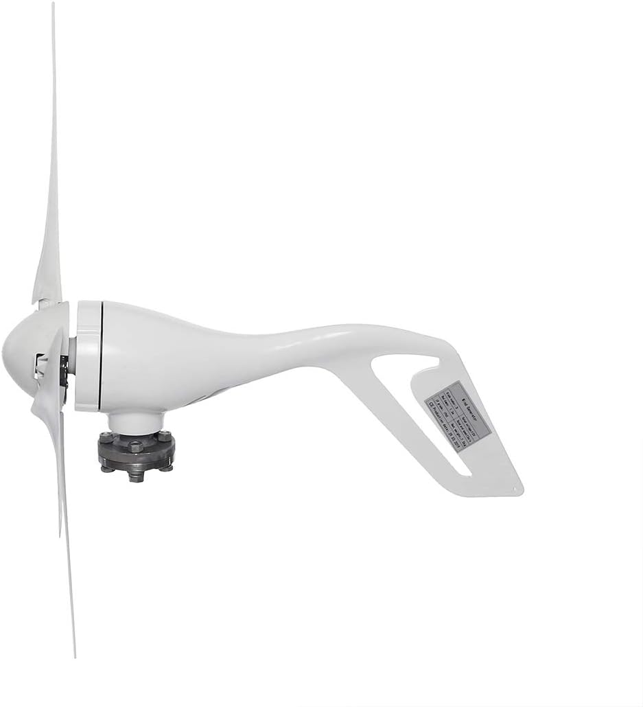 SISHUINIANHUA 2400W 3 Blades DC 12V 24V Wind Turbine Generator Kit with Charge Controller with Magnetic Bearing Alternator for Home Or Camping,12v