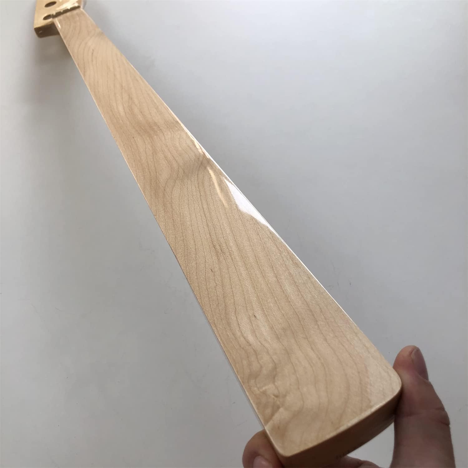 NETANCE Fretless Electric Bass Guitar Neck 20 Fret 34inch Maple Fingerboard Gloss 4String Nut 38mm