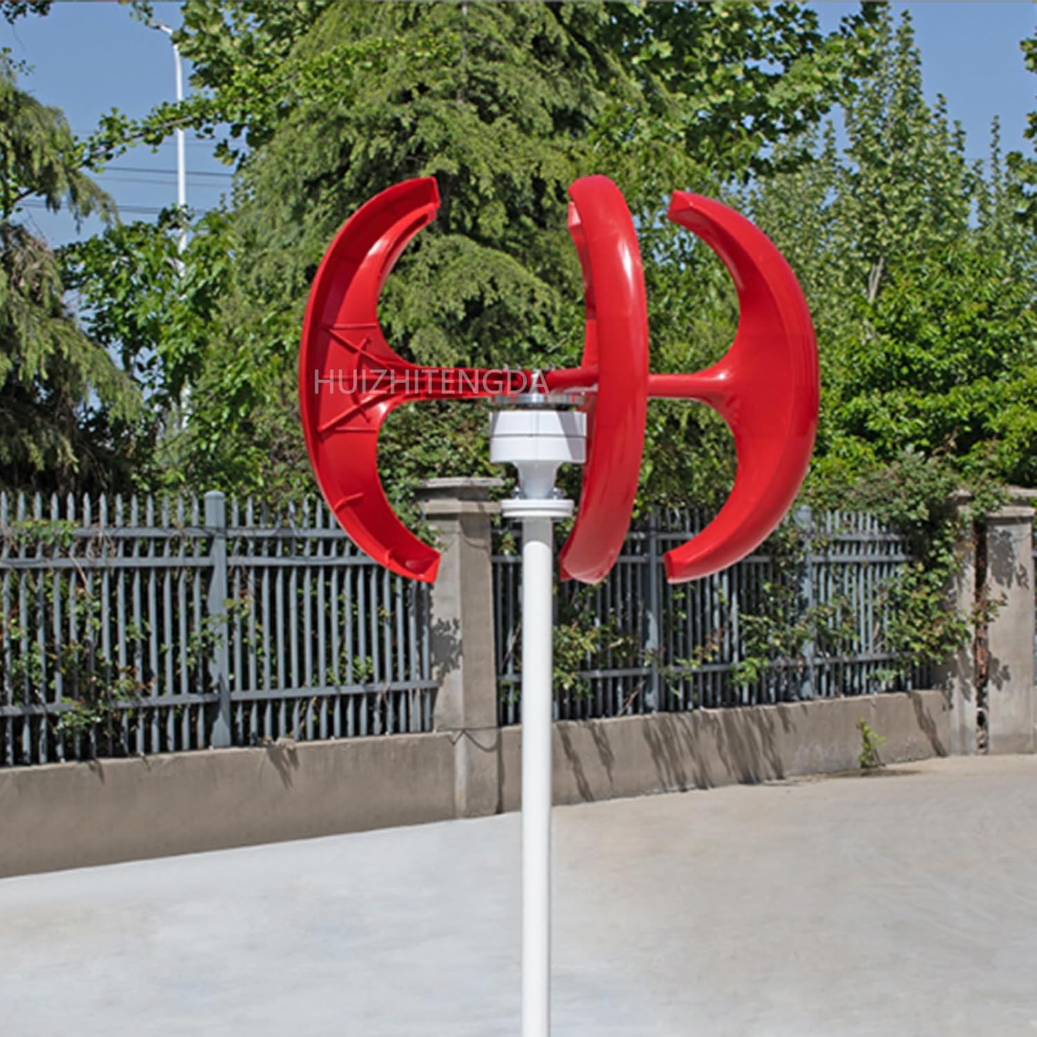 5000W 5 Blades Vertical Wind Turbine Generator Kit, 12V 24V 48V High Efficient Free Energy Wind Turbine Generator Suitable for Courtyard Lighting