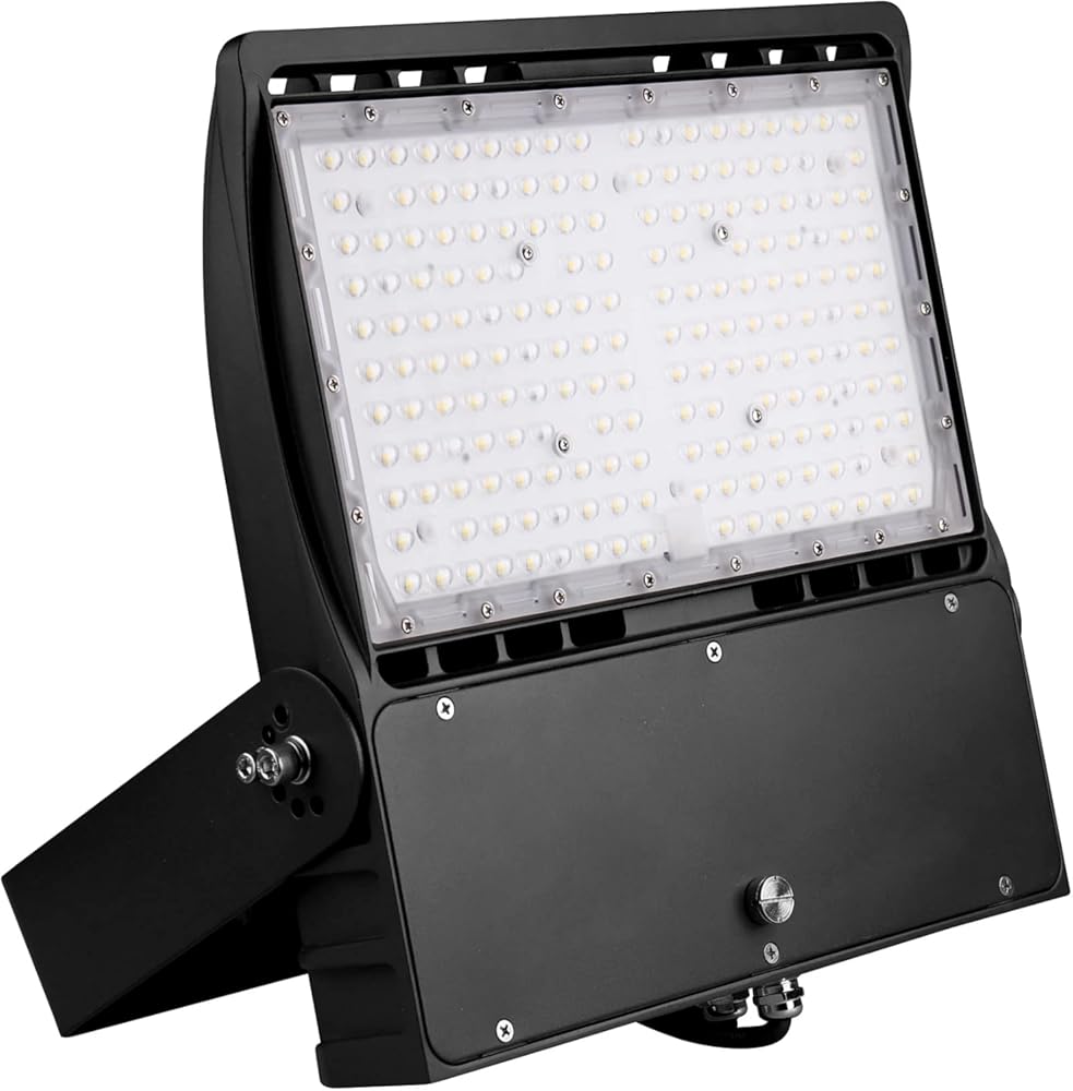 LEDMyplace 150W/120W/100W Watt Switchable Led Flood Lights Outdoor, IP65 Waterproof, 5700K Daylight, 21000L, 120-277V, UL Listed, Street Lighting Security Light for Garage, Garden, Yard, Walkway