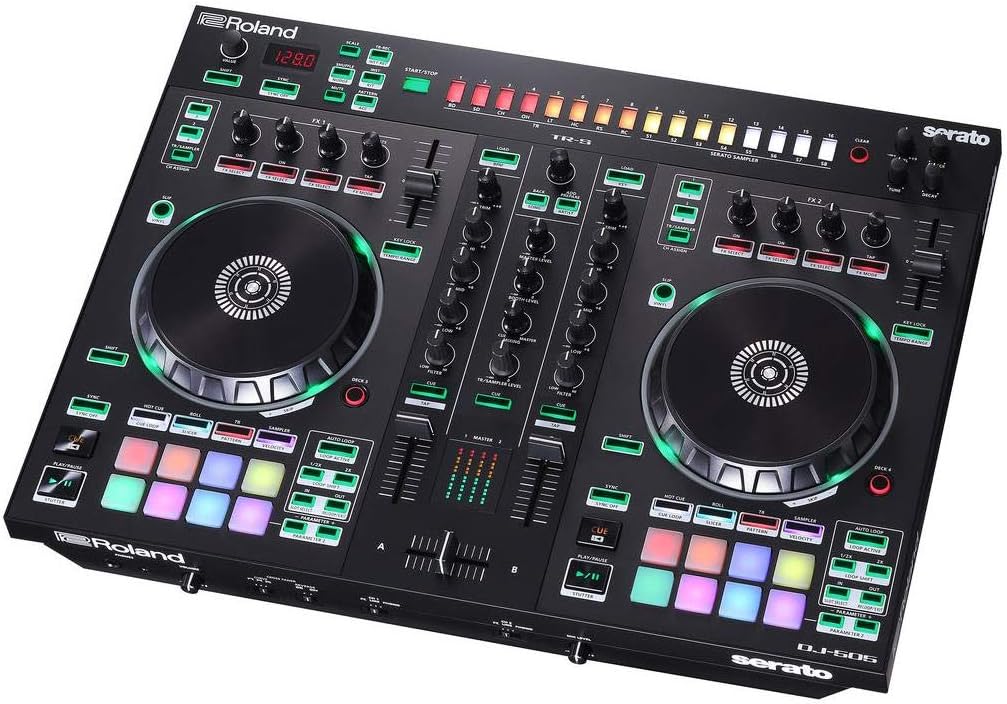 Roland DJ-505 Two-Channel, Four-Deck Serato DJ Controller (DJ-505)