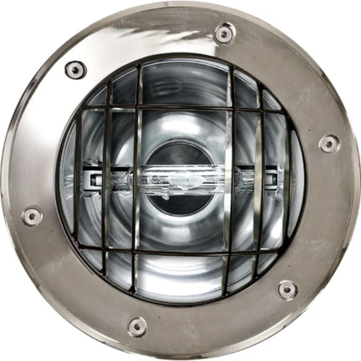 DW1352-GRL SS Well Light with Grill, 70W MH De 120V, Stainless Steel Finish
