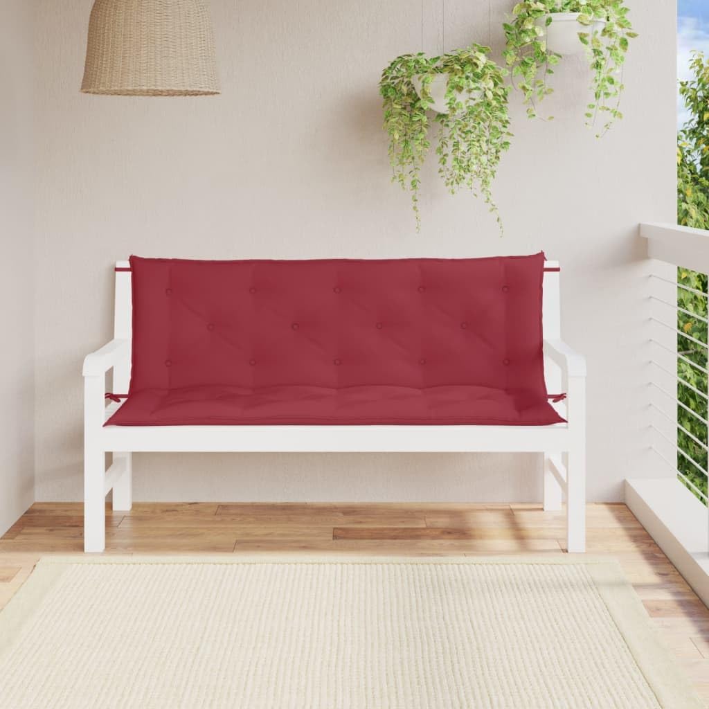 Garden Bench Cushions 2pcs Wine Red 59.1