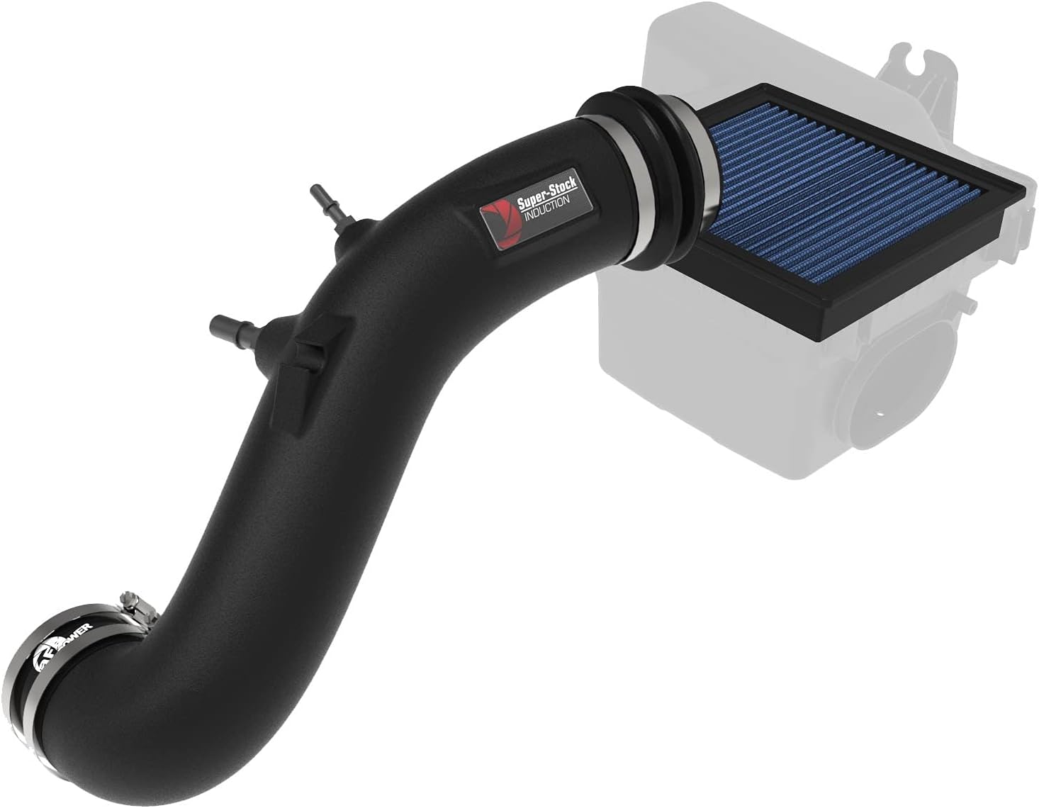 aFe Power 55-10011R Super Stock Induction System, Washable, Oiled Media, fits Ford F-150 15-20 V8-5.0L