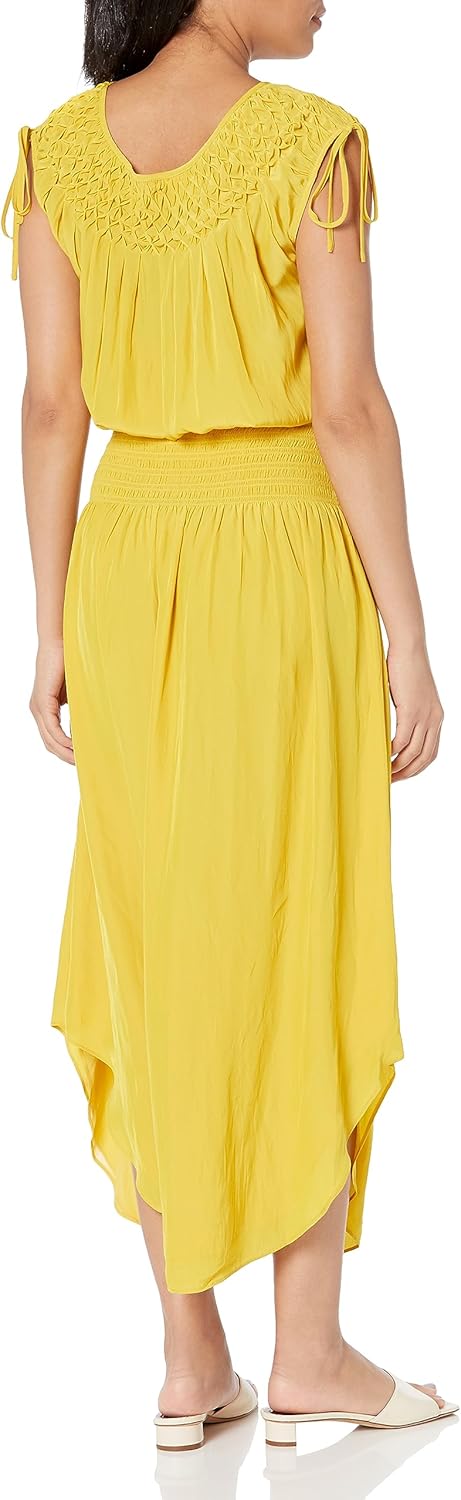 Ramy Brook Women's Zoe Boat Neck Midi Dress