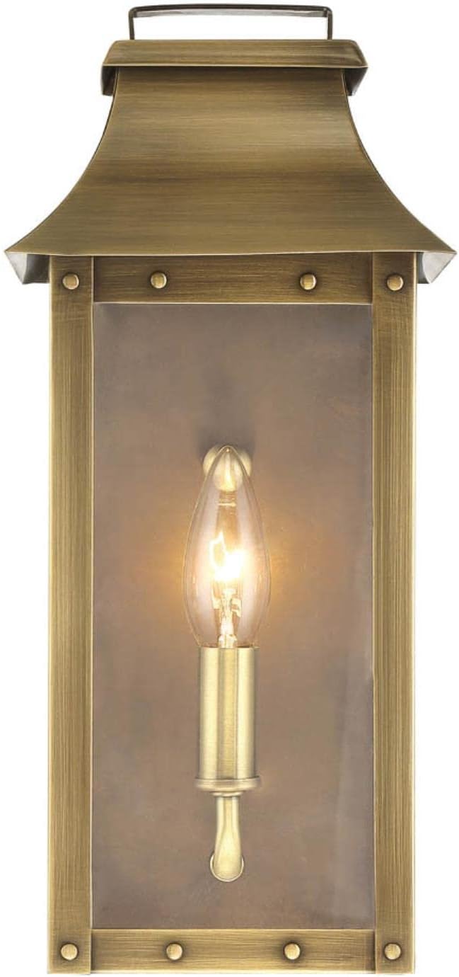 Acclaim Lighting 8413AB Traditional One Light Outdoor Light Fixture from Manchester Collection in Brass Finish