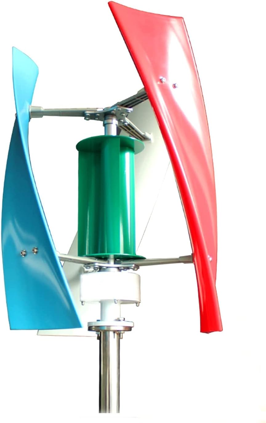 6000 W Home Vertical 3-Blade Wind Turbine 12 V 24 V 48 V AC Permanent Magnet Wind Turbine Suitable for Household Power Generation, Camping, Boat Use