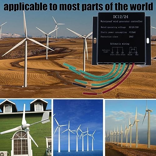 10A-40A Wind Generator Charge Controller, 10000W Windmill Alternator Battery Charger for 12V/24V/48V Wind Power Systems, Efficient Solar & Wind Energy Management