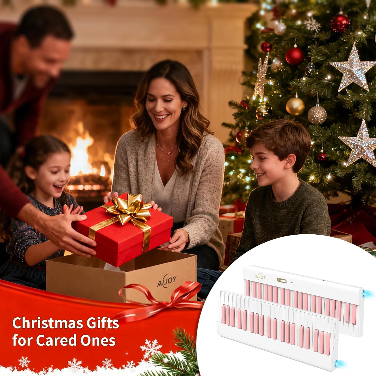 AiJoy 88 Key Split Keyboard Piano with Velocity Sensitive Keys– Magnetic Detachable, Portable & Ultralight, Full-size Travel Piano, USB-MIDI, Carry Case, Birthday Gift for Beginner (ASP-10M)