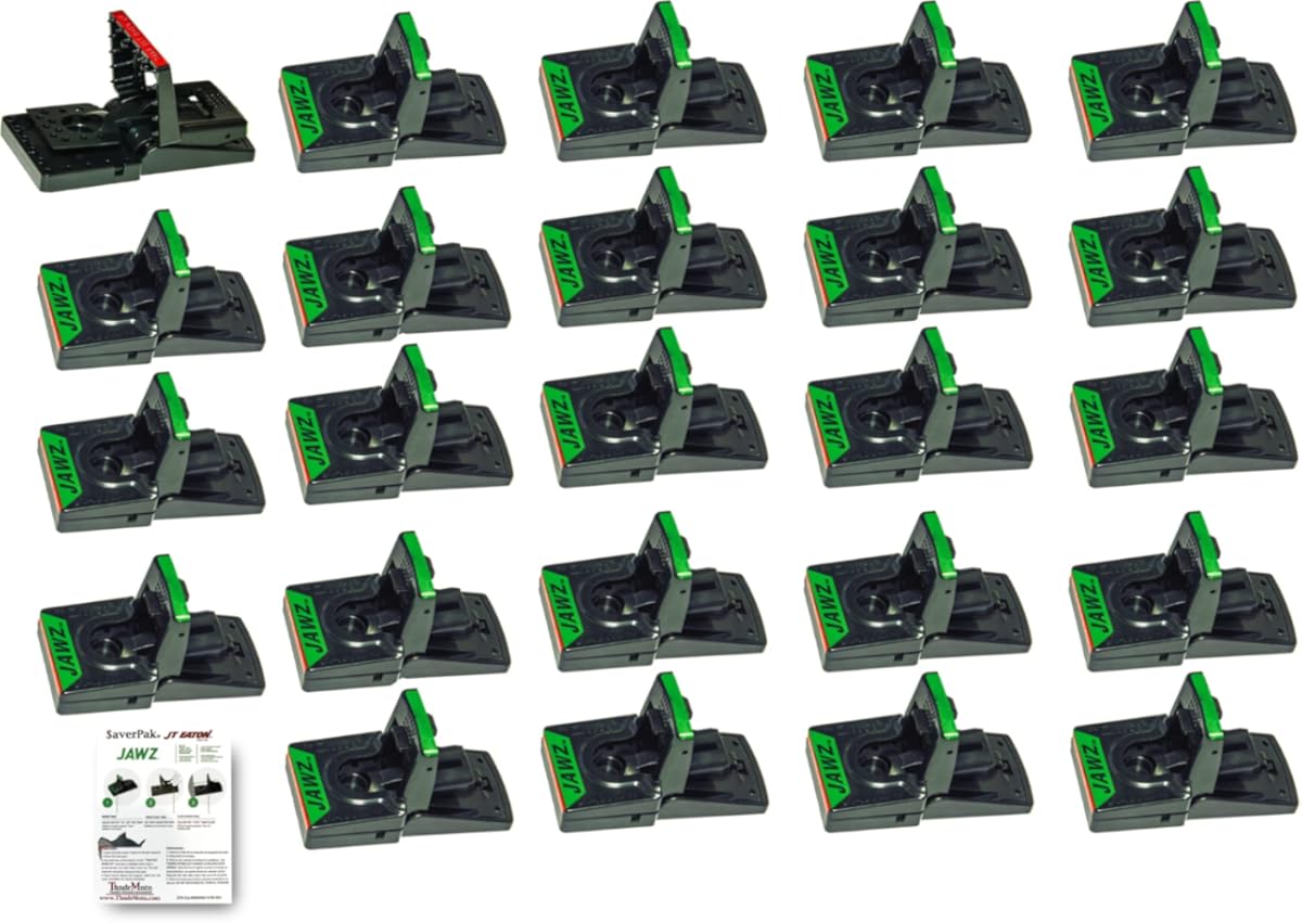 $averPak 24 Pack - Includes 24 JT Eaton Jawz Mouse Traps for use with Solid or Liquid Baits (24 Pack) Case Pack