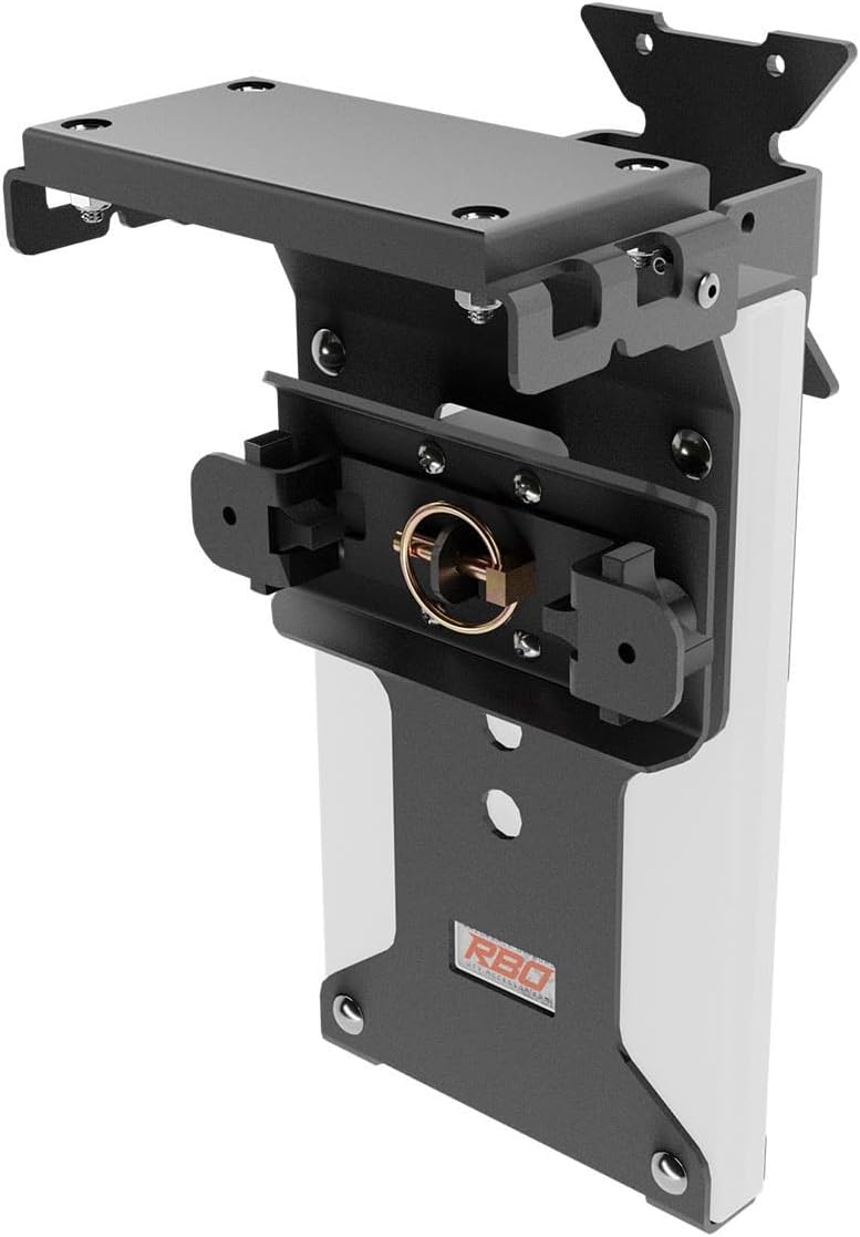 Razorback Offroad UTV Aluminum Mount Bracket | Secure UTV Chainsaw Mount with Ultra High-Density Plastic Holster | Lockabke Aluminum Exoskeleton | Made in USA