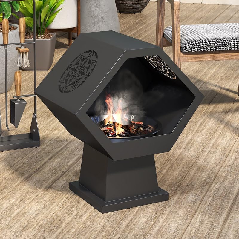 Outdoor Fireplaces Modern Indoor Charcoal Brazier Household Fire Pits Heating Stove Outdoor Courtyard BBQ Grill Garden Smokeless Fire Pits