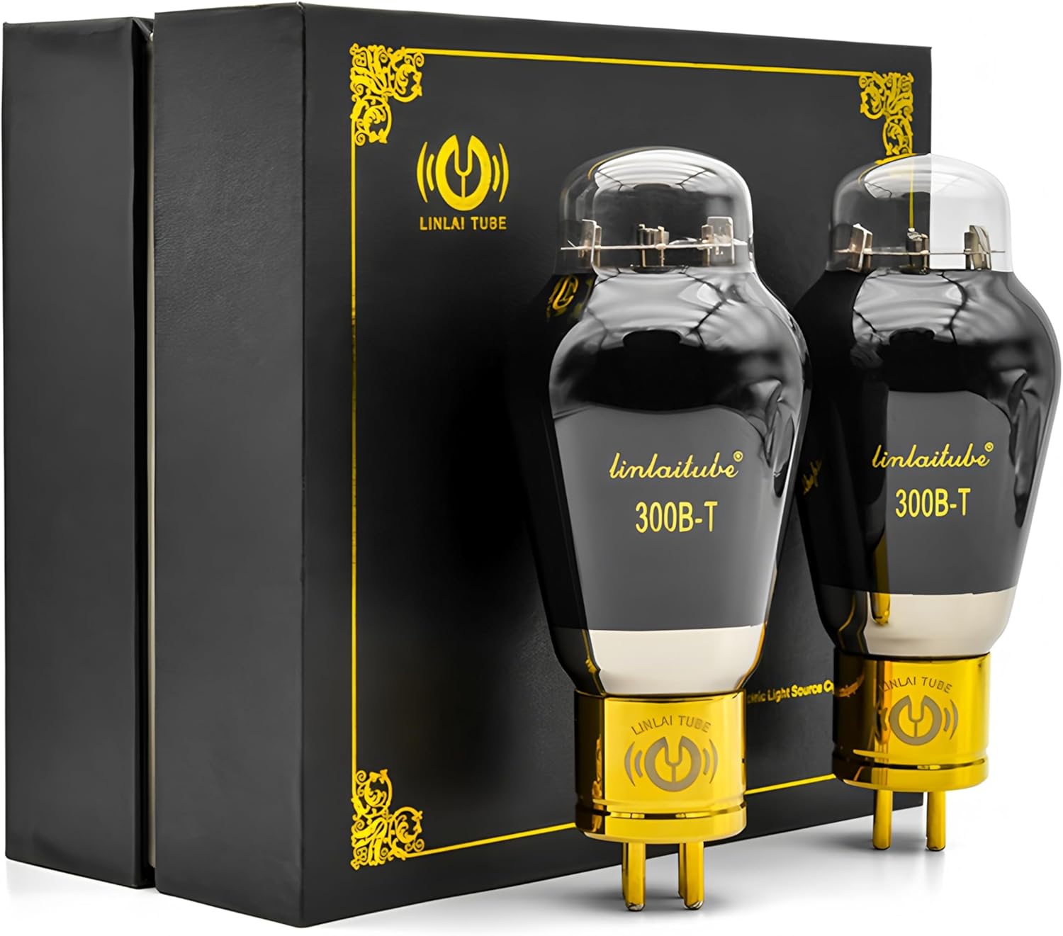 Matched Pair LINLAI 300B -T Vacuum Tube Amplifier Valve With Gift Box Factory T-series (Carbon Spraying)