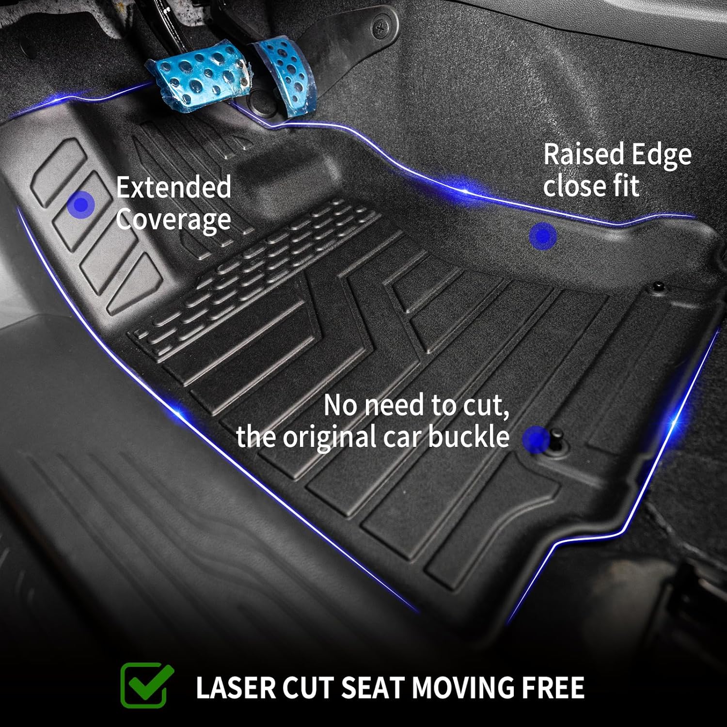 Rongtaod Floor Mats Compatible with 2020-2025 Subaru Outback Trunk Mat Cargo Mat Cargo Liner Back Seat Cover Protector 2024 Outback Accessories (Trunk Mat+Backrest Mats+Floor Mats)