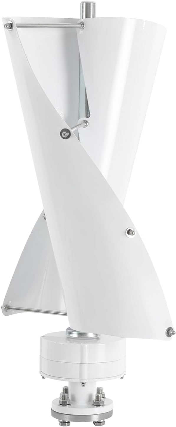 Wind Turbine Generator, 100W DC 12V Vertical Axis Wind Turbine Generator with Controller, Permanent Magnet Rotor Alternator for Boat, Gazebo, Cabin, Mobile Home