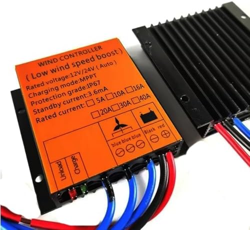 Kang 12000W MPPT Waterproof Wind Turbine Charge Controller 40A - Low Wind Speed Voltage Regulator for 12V, 24V, 48V & 220V Systems - Efficient Power Boosting Solution