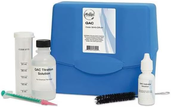 Water Testing Kit, QAC, Range 0 to 500 PPM