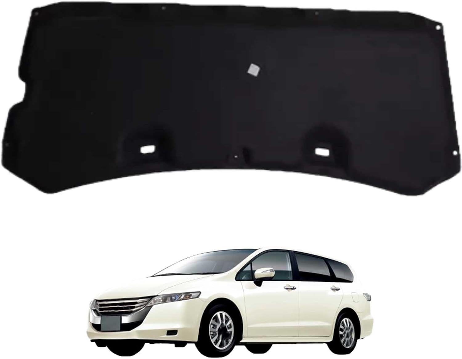 Car Front Hood Engine Sound Pad for Honda Odyssey 2009-2014, Heat Insulation Cotton Mat Cover Soundproof Car Accessories