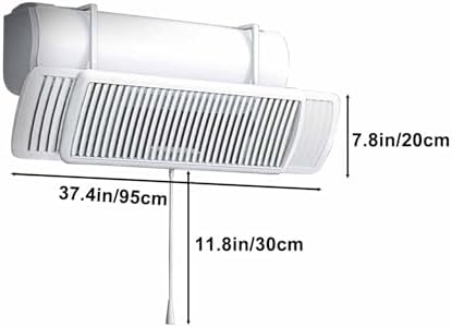Adjustable Air Conditioner Deflector, Telescopic Anti-Wind Air Diverter, Universal ac Vent Deflector, for Wall AC Units
