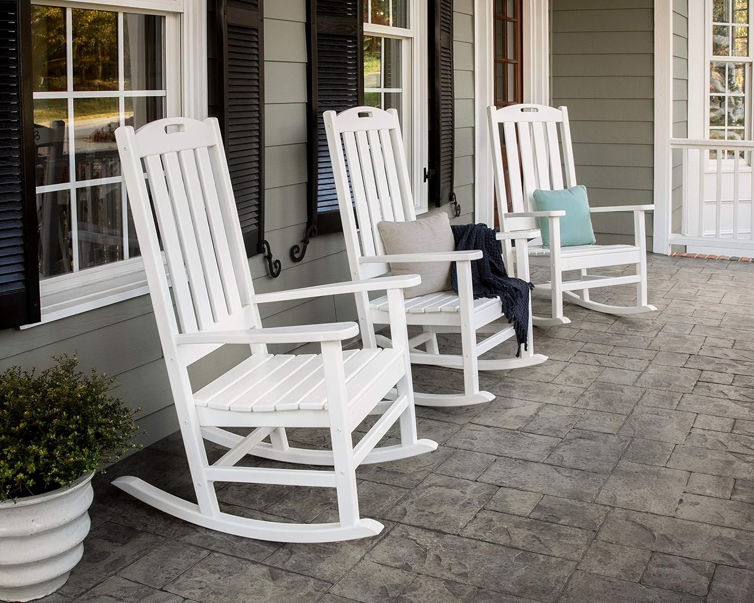 POLYWOOD® Nautical Rocker, White