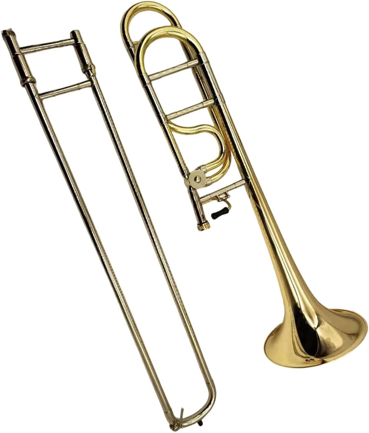 Adult Trombone Instrument Bb/F Trombone Gold Brass Professional Instrument With Case And Mouthpiece