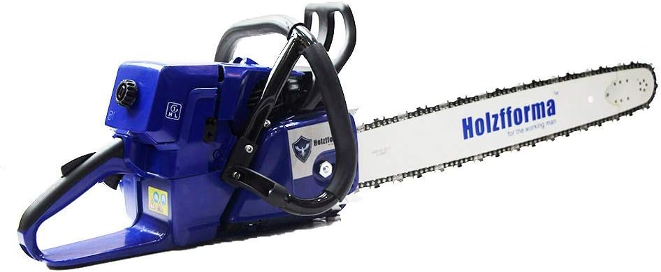 Farmertec 71cc Holzfforma® Blue Thunder G444 Gasoline Chain Saw Power Head WT 3/8 .063 28inch 92 DL Guide Bar and 3/8 .063 28inch 92 DL Full Chisel Chain All parts are compatible WT MS440 044 Chainsaw