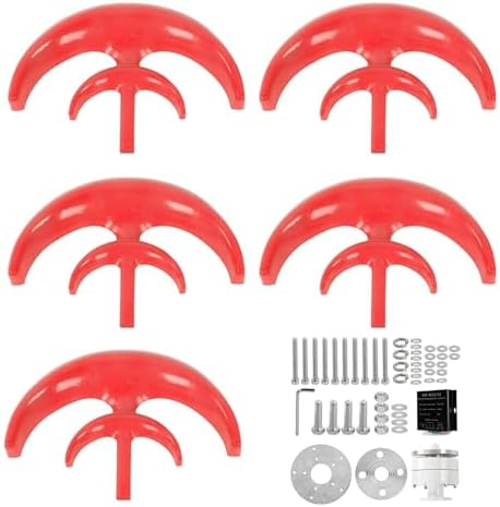 3000W 24V Vertical Axis Maglev Wind Turbine with Controller - High-Efficiency 3 Phase AC Permanent Magnet Generator for Off-Grid Power, Ideal for Courtyards & Streets