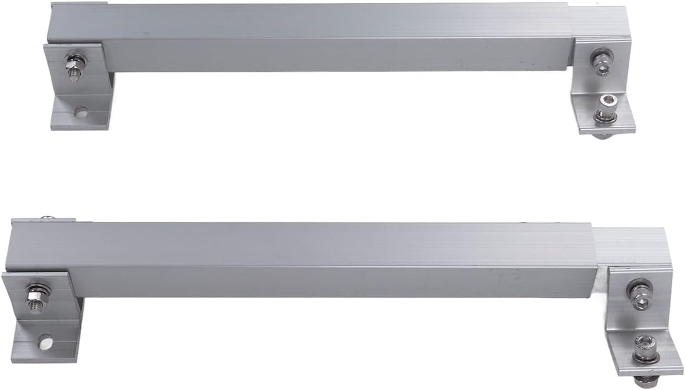 Solar Panel Mounting Bracket Solar Panel Mounting Stand Rack with 15° to 30° Adjustable Angle for Roof Balcony Ground Communication Base Station