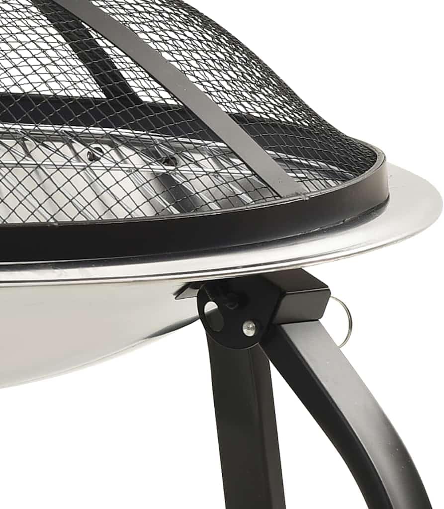 SKM 2-in-1 Fire Pit and BBQ with Poker 22