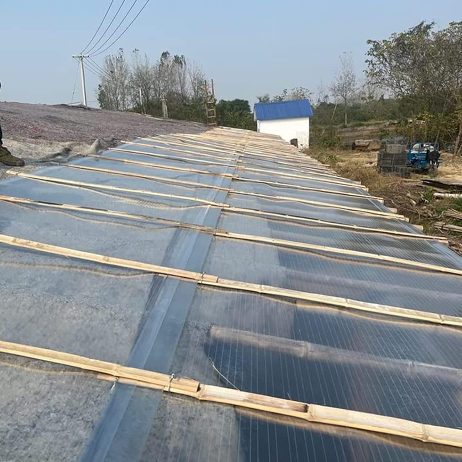 Clear Roof Sheet, Flame Retardant FRP Daylighting Plate 0.8mm Sunshine Plate Impact Resistance for Sun Room, Outdoor Garden and Greenhouse Covering (Color : A-0.8mm, Size : 1.2x5m)