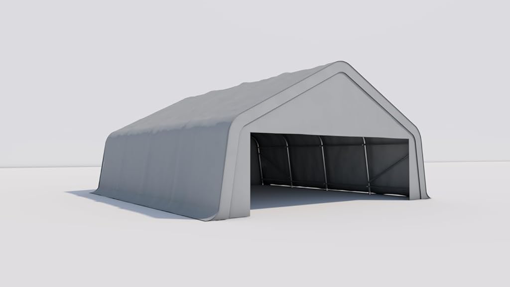 Carport Canopy, RV Canvas Shelter 22W 24L 11H for Storage Materials, Perfect for Commercial and Large Residential Solutions.