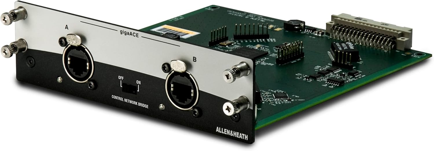 Allen & Heath gigaACE Audio Networking Card for Avantis, dLive C Class and S Class Surfaces and Mix Racks