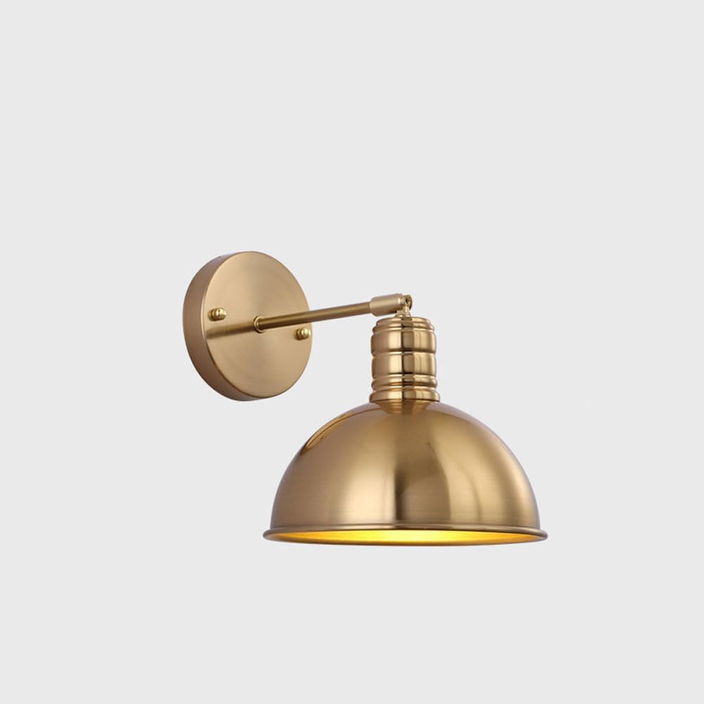 Modern Iron Wall Sconces Lighting Fixtures with Metal Shade, Indoor Decor Wall Mount Swing Arm Lamp for Bedroom,Bedside,Kitchen,Hallway,Living Room,Reading,Bar