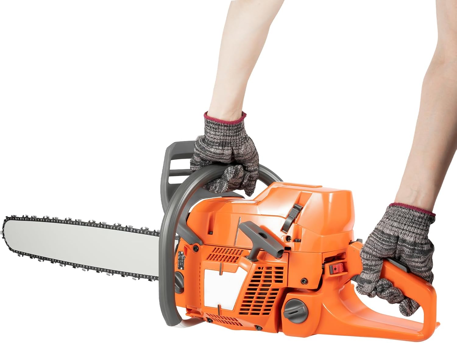 72CC Gas Chainsaw Gas Powered Chainsaws, 2 Stroke 24'' Guide Board Petrol Gasoline Chain Saw, Cutting Wood Gas Sawing, Chain Saw Set for Cutting Wood Outdoor Garden Farm
