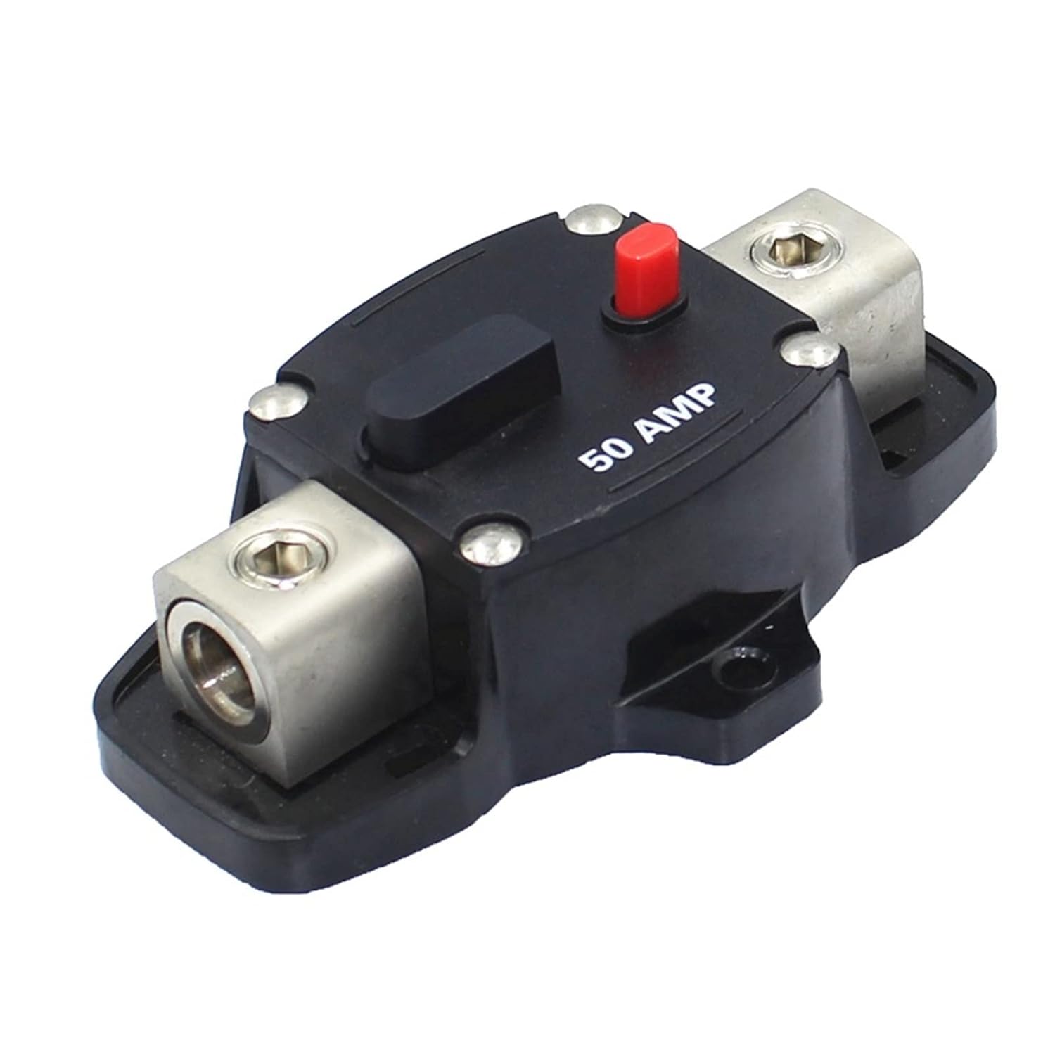 1pcs 80A 100A 160A 200A 300A Car Audio Amplifier Circuit Breaker Fuse Holder AGU Style Stereo Refit 4GA Cable for 12V Protection(200A)