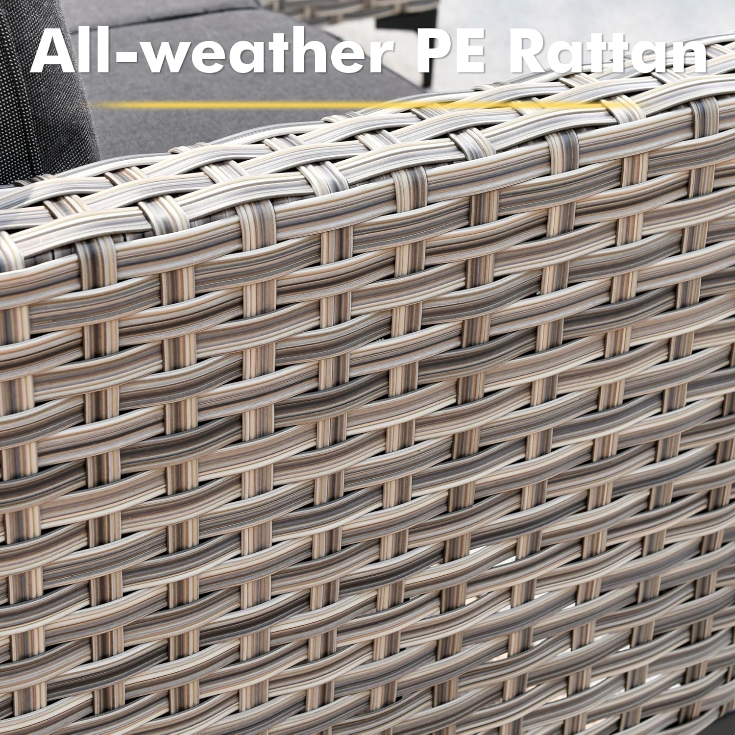 11-Piece Outdoor Sectional Sofa Set w/ 54