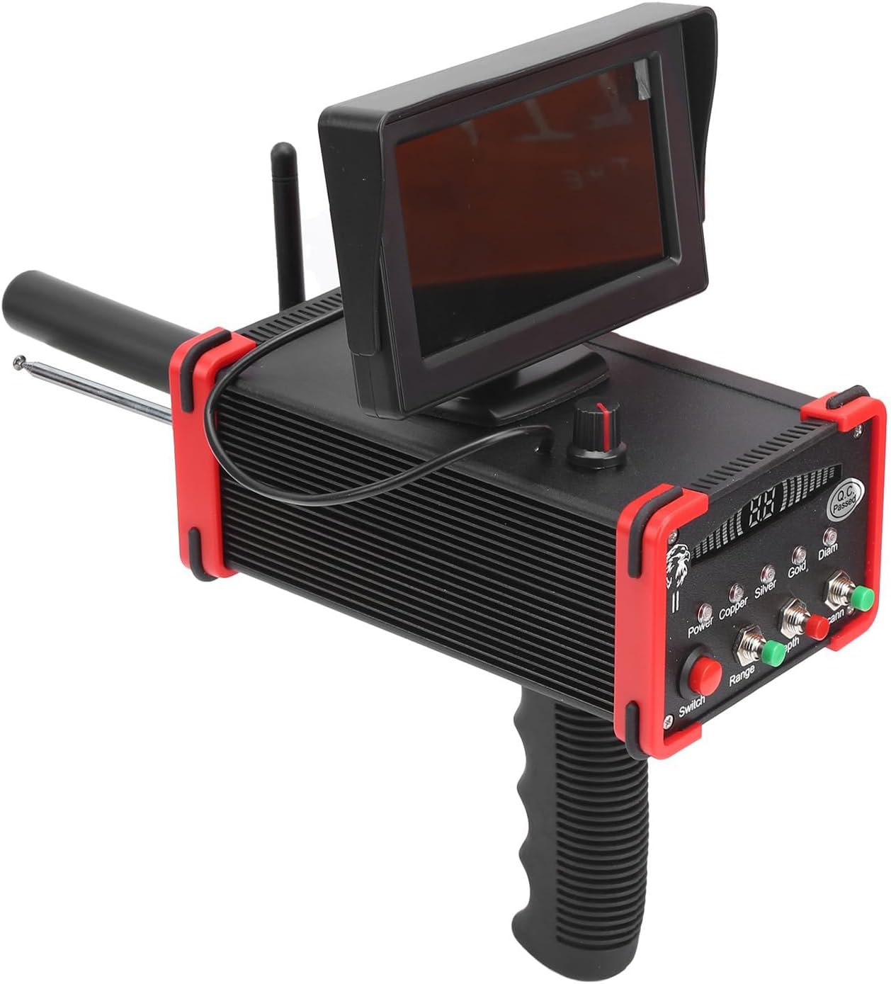 Long Range Gold Detector,Metal Detector,LCD Display,Adjustable Dual Rod,360° Comprehensive Identify,for Adults Professional