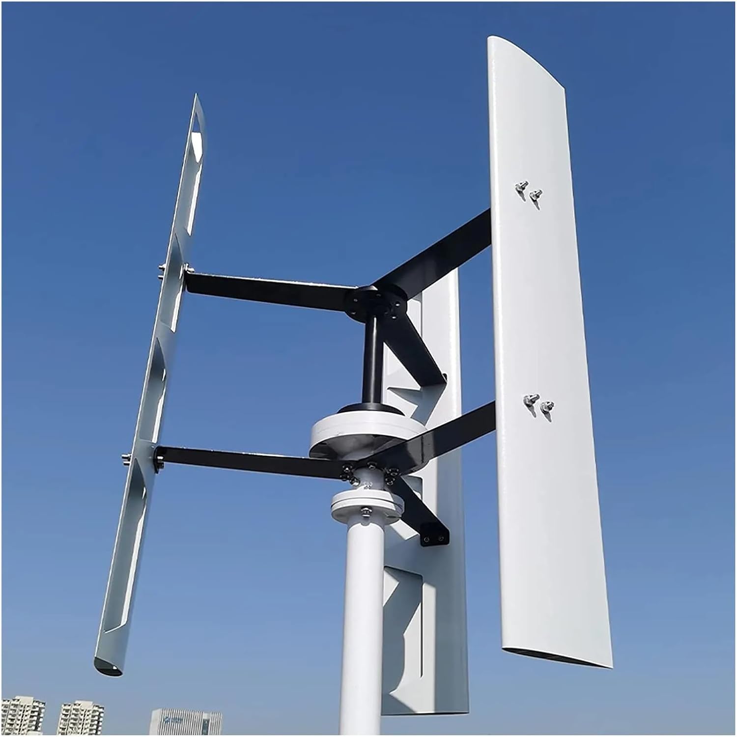 Wind Turbines, 10KW 12V 24V 48V Vertical Wind Energy Turbine Generator for Home Low Noise 10000W AC 3 Phase Windmill Low Wind Speed Starting Wind Turbines(24V_10KW)