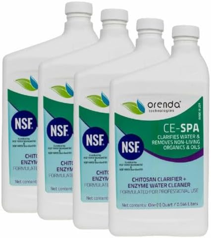Replacement For Compatible With Orenda CE-SPA Hot Tub Spa Clarifier & Enzyme Cleaner 1 Quart 4 Pk ORE-50-147-4