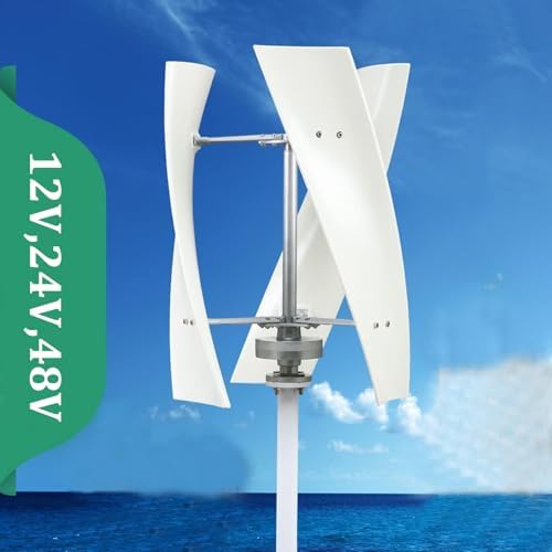 12000W Silent Vertical Wind Turbine Generator Kit - 12V 24V 48V Magnetic Levitation 3-Blade Wind Generator with MPPT Controller for Home & Street Lighting