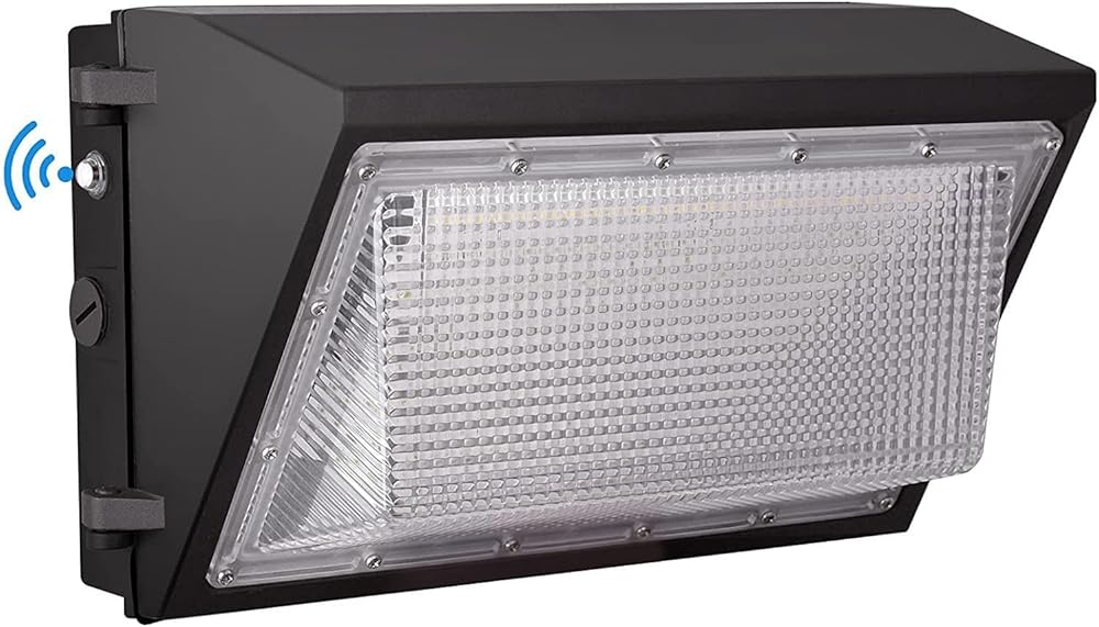 120W LED Wall Pack Light with Photocell, 15600LM 5000K Dusk to Dawn Commercial Outdoor Wall Area Security Lighting, (500W HPS/MH Equiv.) IP65 Waterproof 100-277V, ETL&DLC Listed
