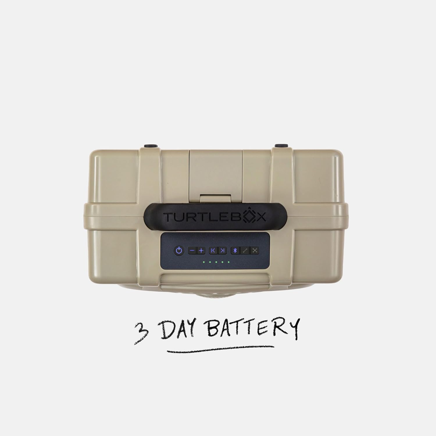 Turtlebox Original Gen 3: Portable Outdoor Bluetooth Speaker – Ultra-Loud (120dB), Waterproof (IP67), Rugged, Impact-Resistant, 3-Day Battery | Party Mode: Unlimited Pairing for Stereo Sound, Tan