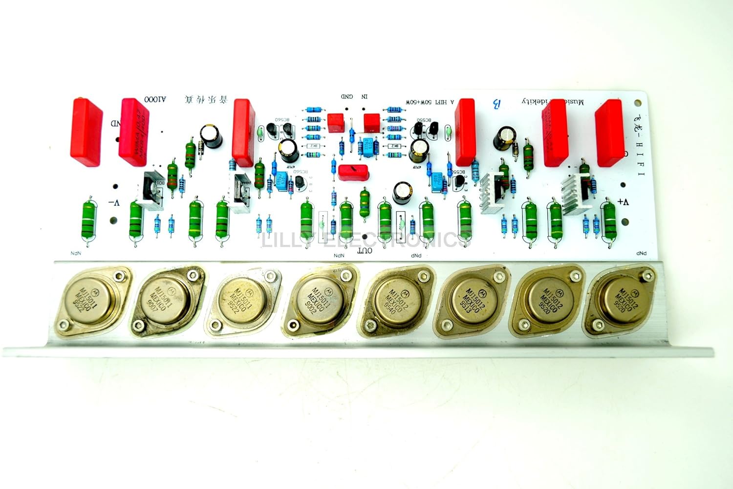 A1000 50W+50W MJ15011 MJ15012 Amp Board