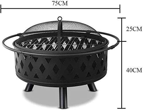 Wood Burning Fire Pit Backyard with Cooking Grill,Fire Pit Multifunctional Barbecue Rack Indoor Winter