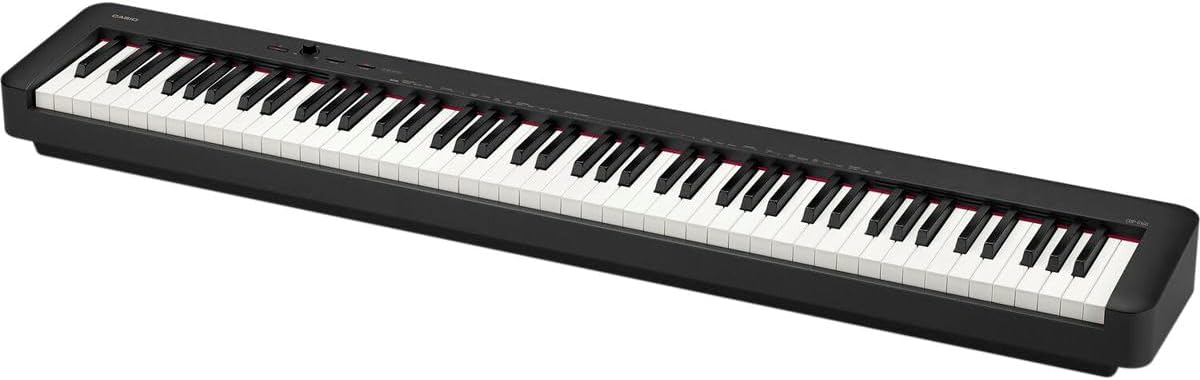 Casio CDP-S160 88-Key Compact Piano Keyboard with Touch Response, Black, Bundle with H&A Studio Headphones, Stand, Bench, Sustain Pedal
