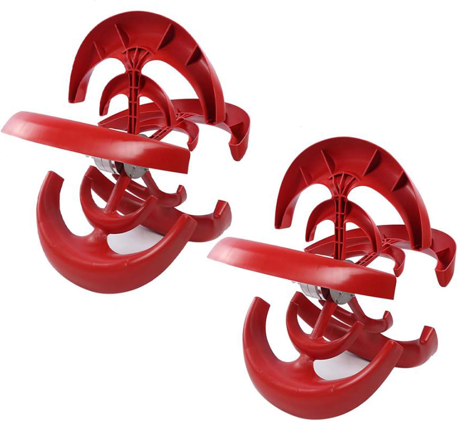 6000 5-Blade Wind Generator, Windmill Street Lamp Monitors Vertical Generator Wind Generator Hoop Type Wind Turbines,9000w,12V